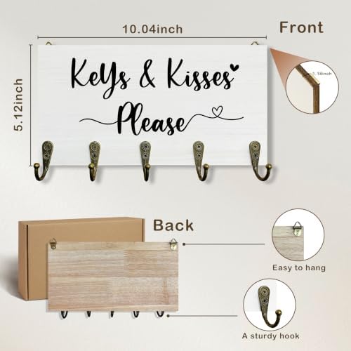Couple Cute Key Holder for Wall 10"x5.12"