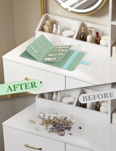 Hatori Earring Holder Organizer with Foldable Book Design Stud Book