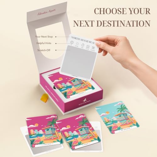 Miami Adventure Bucket List Cards, 50 Scratch-Off Cards Unique Local