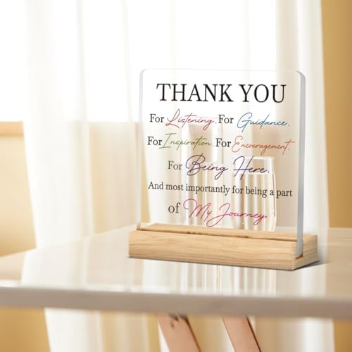HTBIG Thank You Keepsake Thank Gifts, Home Office Desk Acrylic Sign