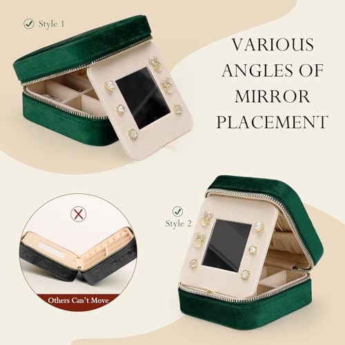 Jenria Christmas Gift for Women, Travel Jewelry Case for Women