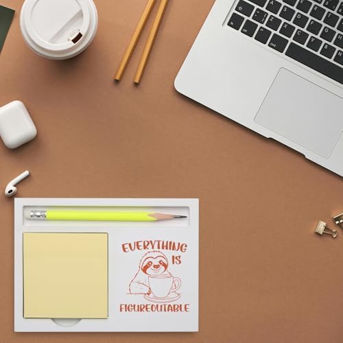 Inspirational Everything is Figureoutable Sloth Note Holder