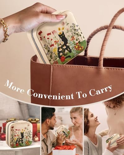 Bistup Travel Jewelry Case - Small Jewelry Organizers and Storage Box
