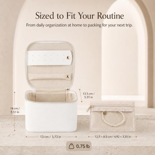 GUKA Travel Jewelry Box, Jewelry Case, Jewelry Holder Organizer, 9 Pcs