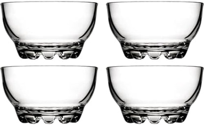 BOHEM'S Clear Glass Bowls Set for Kitchen, Small Serving Bowls for