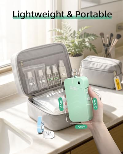 ORGSTA S001 Label Maker Machine with Tape, Portable Bluetooth Label