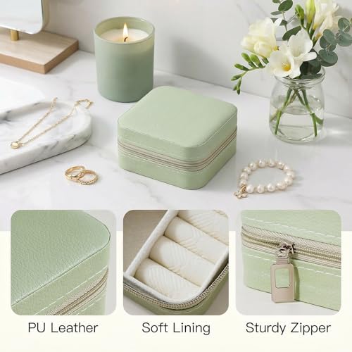 CASEGRACE Travel Jewelry Case, Small Jewelry Box Portable Jewelry