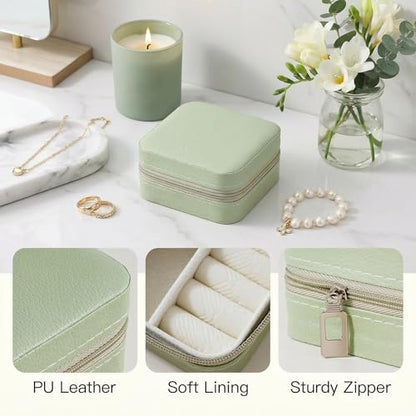 CASEGRACE Travel Jewelry Case, Small Jewelry Box Portable Jewelry