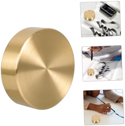 2pcs Brass Paperweight Set for Calligraphy and Office Display