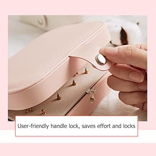 ASLIDECOR Travel Jewelry Case Leather,Small Jewelry Box Gift for