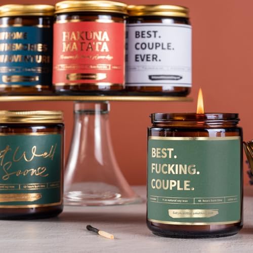 Funny Candle for Couples Anniversary, Wedding Engagement, Housewarming