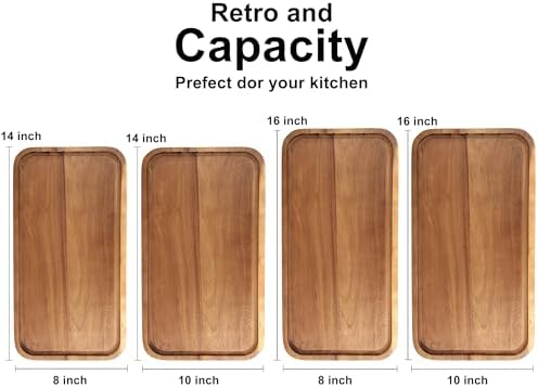 Large Serving Platters Wooden Cheese Charcuterie Boards Acacia Wood