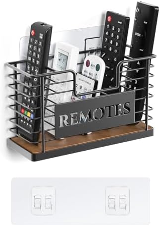 Remote Control Holder, 5-Slot TV Remote Holder Wall Mount, Universal