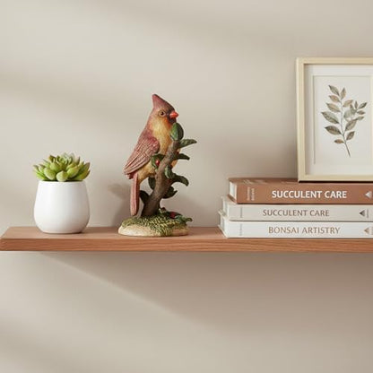 Braxio Bird Figurines Home Decor – Resin Red Cardinal Figurine on