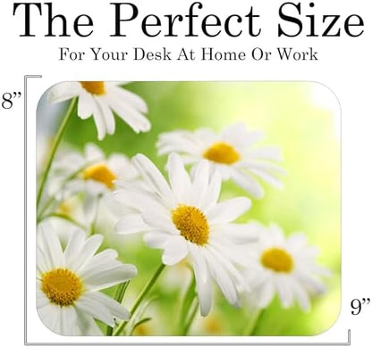 Floral Pattern Flower Mouse Pad Mat Mousepad for Desk Computer Laptop