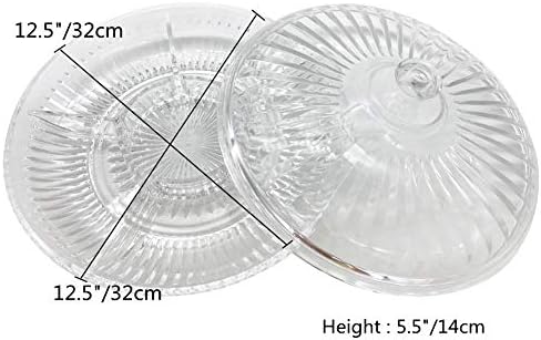 Creative Acrylic Multifunctional Party Snack Tray with Lid,Serving