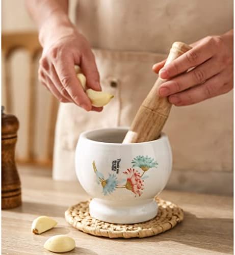 Mortar and Pestle Porcelain Mortar and Pestle Pill Crusher, Spice
