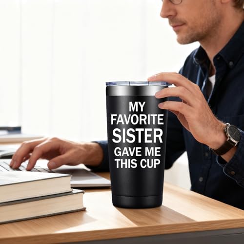 SpenMeta Gifts for Brother - Brother Gifts from Sister - 20oz Tumbler