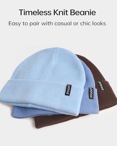 Zylioo XXL Beanie for Men,Big Head Winter Knit Hat,Stretch Warm Skull