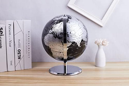 ANNOVA Metallic World Globe Black – Educational/Geographic/Modern