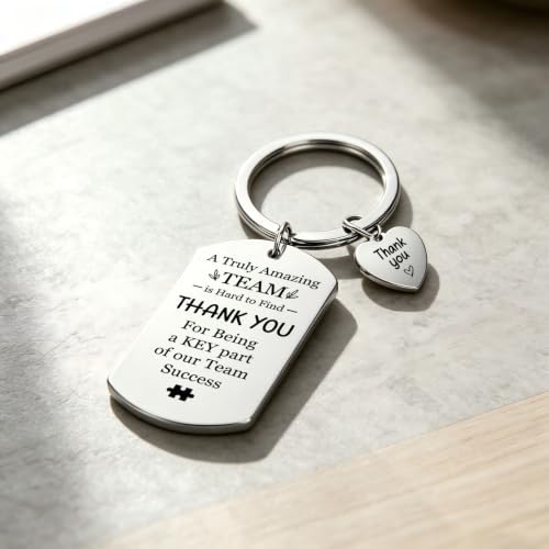 12 Pcs Team Appreciation Gifts Bulk for Coworker Staff Keychains