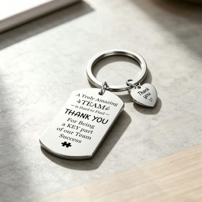 12 Pcs Team Appreciation Gifts Bulk for Coworker Staff Keychains