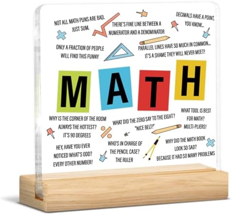 Math Teacher Gifts for Women Men, Gifts for Math Teacher Thank You