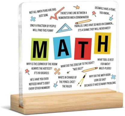 Math Teacher Gifts for Women Men, Gifts for Math Teacher Thank You
