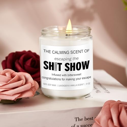 Younift Sarcastic Candles, Going Away, Goodbye, Farewell Gifts for