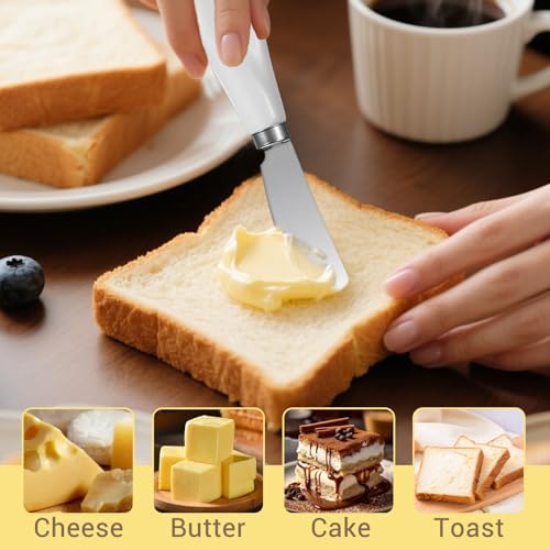 3 Pack Stainless Steel Butter Knife Cheese Spreader Knife with