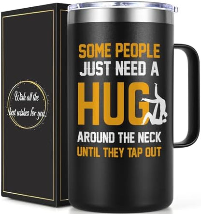 Lifecapido Jiu Jitsu Gifts for Men, Some People Just Need A Hug Around