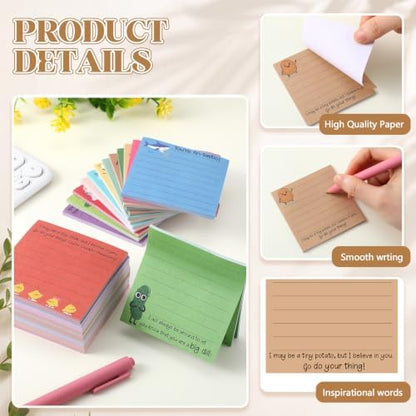 AmazingSpark 25 Pads Inspirational Sticky Notes, 3x3'', 25 Style