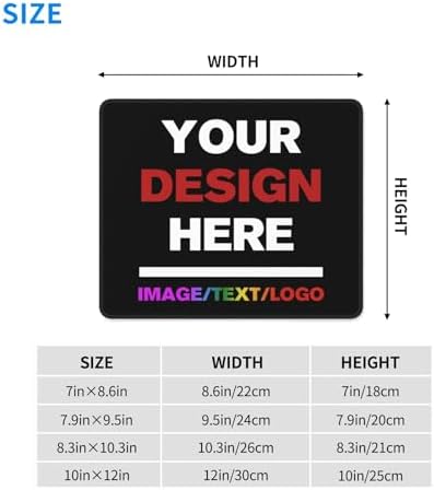 Custom Mouse Pad with Your Text Name Picture Photo Personalized