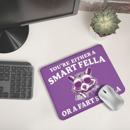 Funny Raccoon Mouse Pad, Sarcastic Work Humor Gifts for Coworkers