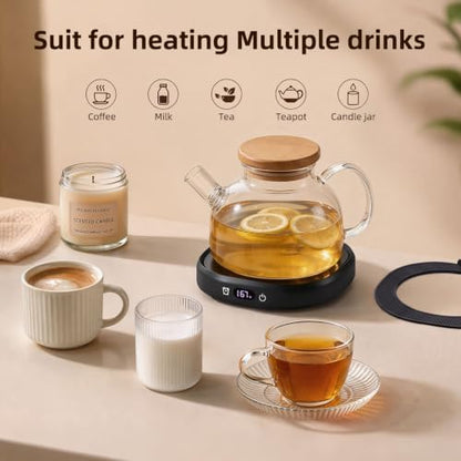 Coffee Mug Warmer Set Electric Cup Warmer for Desk Tea Candle Heated