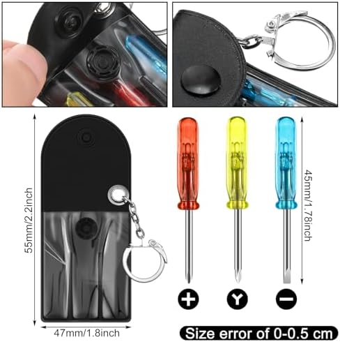 30 Pcs Mini Tool for Men Adult Tape Screwdriver Keychain Pen