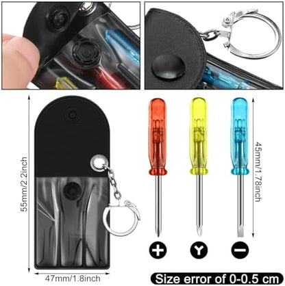 30 Pcs Mini Tool for Men Adult Tape Screwdriver Keychain Pen