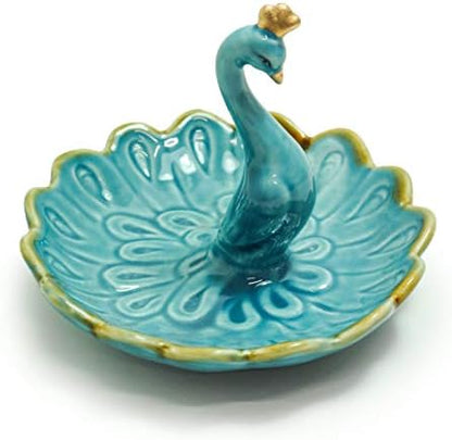 Crystal Castle Peacock Ring Dish