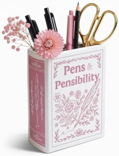 H&H Pens & Pensibility / Sense and Sensibility Ceramic Pencil Holder +