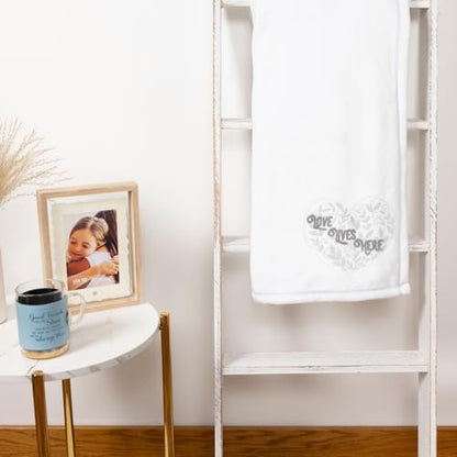 Pavilion Gift Company - Love Lives Here - Royal Plush 320 GSM Soft