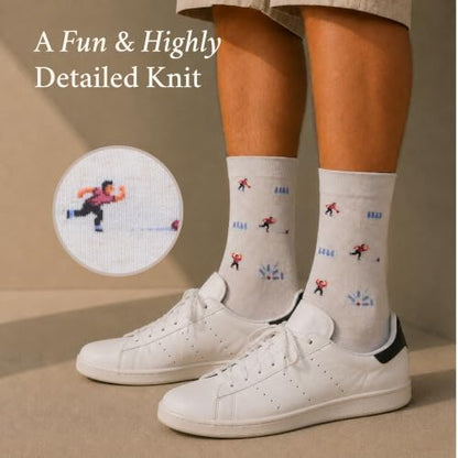 The Gutterball Guru Socks - Funny Bowling Men's Socks - TenPin Gift