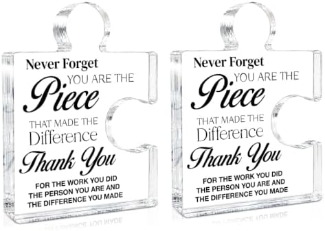 Thank You Gifts Bulk for Coworkers Women Men Boss Teacher, Set of 2