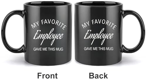 Mecai Funny Boss Coffee Mug For Men, Black