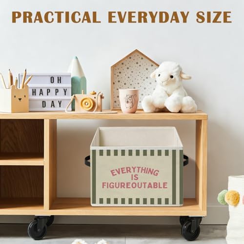 Everything Is Figureoutable Basket Storage Bins,Classroom Decor
