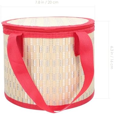 Housoutil Moon Cake Gift Box for Favors with Zipper Lid and Carry