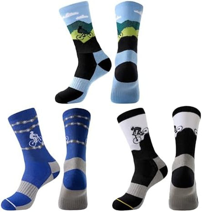 Jeasona Athletic Socks Men Running Cycling Gifts for Runners Riders