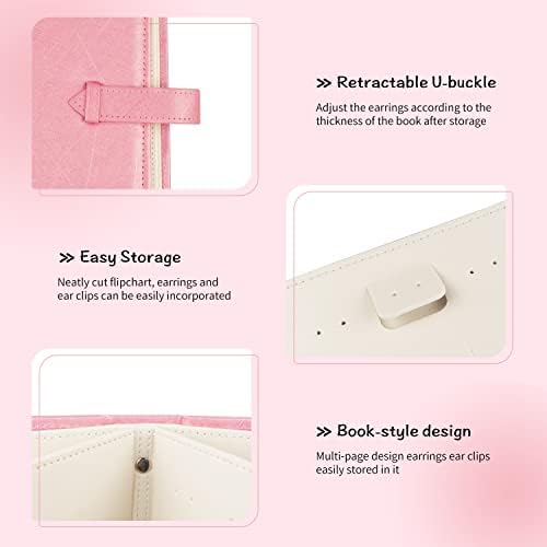 Fangoo Earring Organizer Book Design Earring Holder Travel Jewelry