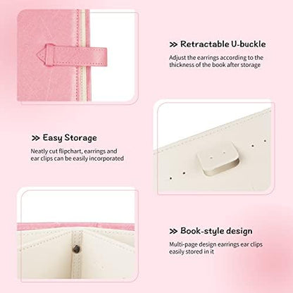 Fangoo Earring Organizer Book Design Earring Holder Travel Jewelry