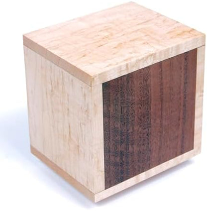 Lanier Pens Maple and Walnut 9 Pen CUBE Shaped Holder – Handcrafted