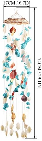 Jangostor Seashell Wind Chimes Multi Color Handmade Wind Chimes, for
